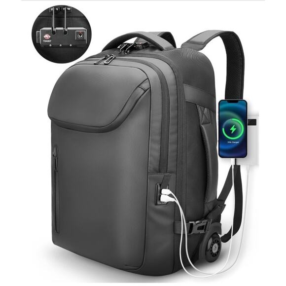 backpack or laptop bag REV Color:SLEEK BLACK Business / travel / Tomtoc Travel Backpack 38L marked-down